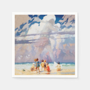 NC Wyeth The Giant Artwork Beach Coastal Servet