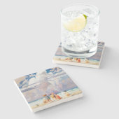 NC Wyeth The Giant Artwork Beach Coastal Stenen Onderzetter (Zijkant)