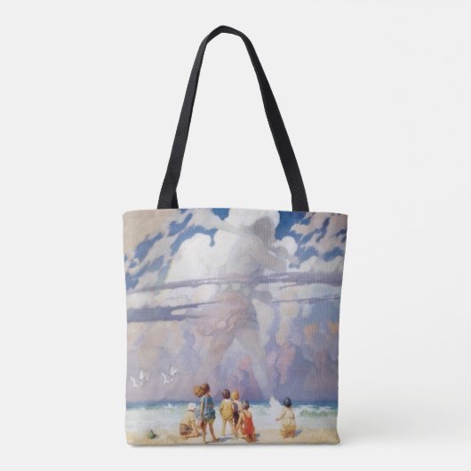 NC Wyeth The Giant Artwork Beach Coastal Tote Bag (Achterkant)