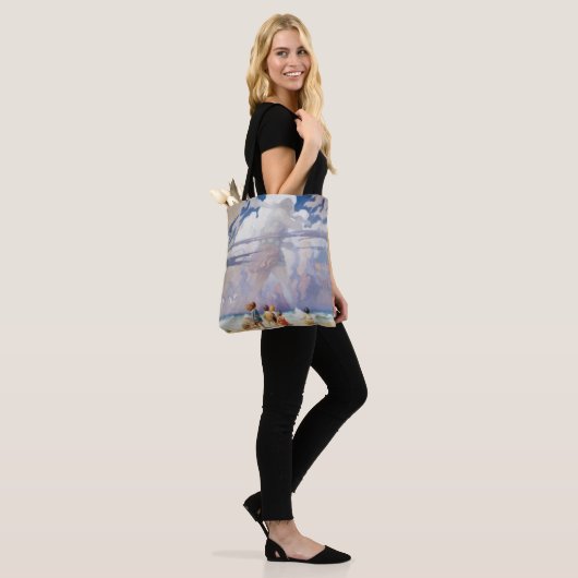 NC Wyeth The Giant Artwork Beach Coastal Tote Bag (Op model)