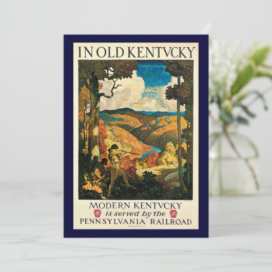  NC Wyeth Travel Poster, in Old Kentucky (Staand voorkant)