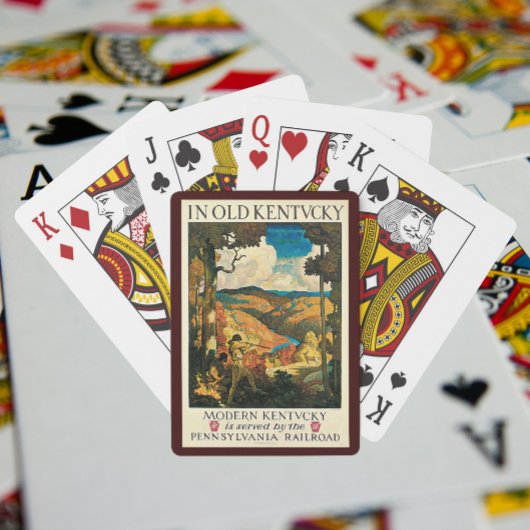  NC Wyeth Travel Poster, in Old Kentucky Pokerkaarten
