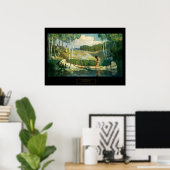 NC Wyeth Western Painting Indian Love Call Poster (Thuiskantoor)