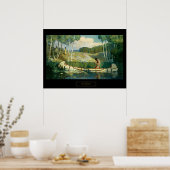 NC Wyeth Western Painting Indian Love Call Poster (Keuken)