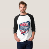 NCA Cheerleading Logo - Bold Megaphone Design. T-shirt (Voorkant volledig)