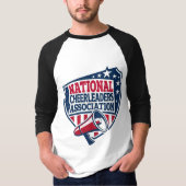 NCA Cheerleading Logo - Bold Megaphone Design. T-shirt (Voorkant)