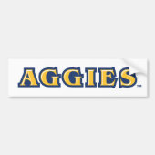 NCA&T Staatsuniversiteit | Aggies Wordmark Bumpersticker (Voorkant)