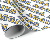 NCA&T Staatsuniversiteit | Aggies Wordmark Cadeaupapier (Rol Hoek)