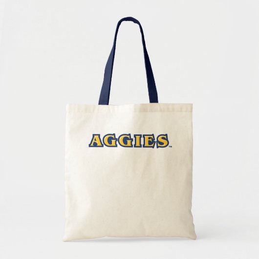 NCA&T Staatsuniversiteit | Aggies Wordmark Tote Bag (Voorkant)