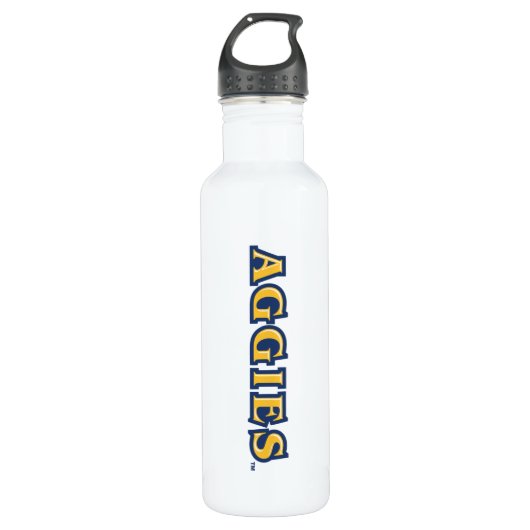 NCA&T Staatsuniversiteit | Aggies Wordmark Waterfles (Voorkant)
