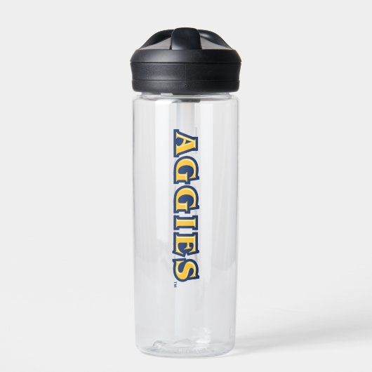 NCA&T Staatsuniversiteit | Aggies Wordmark Waterfles (Voorkant)