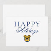 NCA&T Staatsuniversiteit | Bulldog gezicht Feestdagenkaart (Voorkant / Achterkant)