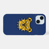 NCA&T Staatsuniversiteit | Bulldog gezicht iPhone 15 Case (Achterkant horizontaal)