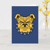 NCA&T Staatsuniversiteit | Bulldog gezicht Kaart (Gele Bloem)