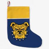 NCA&T Staatsuniversiteit | Bulldog gezicht Kleine Kerstsok (Voorkant)