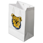 NCA&T Staatsuniversiteit | Bulldog gezicht Medium Cadeauzakje (Achterkant Gekanteld)