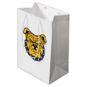 NCA&T Staatsuniversiteit | Bulldog gezicht Medium Cadeauzakje (Voorkant Gekanteld)