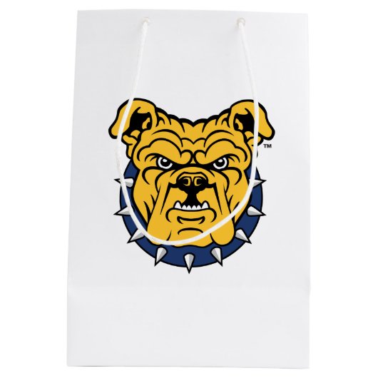 NCA&T Staatsuniversiteit | Bulldog gezicht Medium Cadeauzakje (Achterkant)