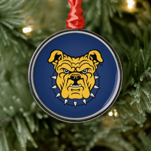 NCA&T Staatsuniversiteit   Bulldog gezicht Metalen Ornament