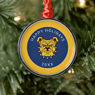 NCA&T Staatsuniversiteit   Bulldog gezicht Metalen Ornament