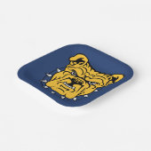 NCA&T Staatsuniversiteit | Bulldog gezicht Papieren Bordje (Gebogen)