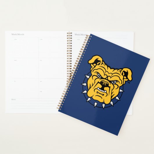 NCA&T Staatsuniversiteit | Bulldog gezicht Planner (Display)
