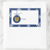 NCA&T Staatsuniversiteit | Bulldog gezicht Rechthoekige Sticker (Tas)