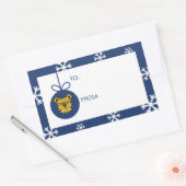 NCA&T Staatsuniversiteit | Bulldog gezicht Rechthoekige Sticker (Envelop)