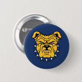 NCA&T Staatsuniversiteit | Bulldog gezicht Ronde Button 5,7 Cm (Voorkant /achterkant)