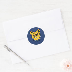 NCA&T Staatsuniversiteit   Bulldog gezicht Ronde Sticker