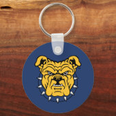 NCA&T Staatsuniversiteit | Bulldog gezicht Sleutelhanger (Voorkant)
