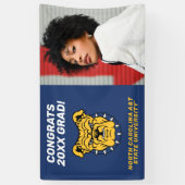 NCA&T Staatsuniversiteit | Bulldog gezicht Spandoek (Verticaal)