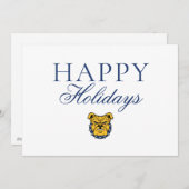 NCA&T State University | Bulldoggezicht Feestdagenkaart (Voorkant / Achterkant)