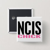 NCIS 2 VIERKANTE BUTTON 5,1 CM (Voorkant /achterkant)