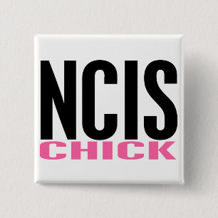 NCIS 2 VIERKANTE BUTTON 5,1 CM