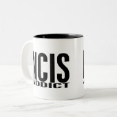 NCIS Addict Tweekleurige Koffiemok (Voorkant links)