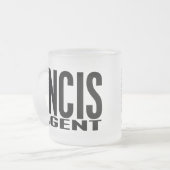 NCIS-agent in ruste Matglas Koffiemok (Voorkant links)