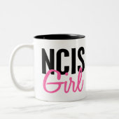 NCIS Girl 4 Tweekleurige Koffiemok (Links)