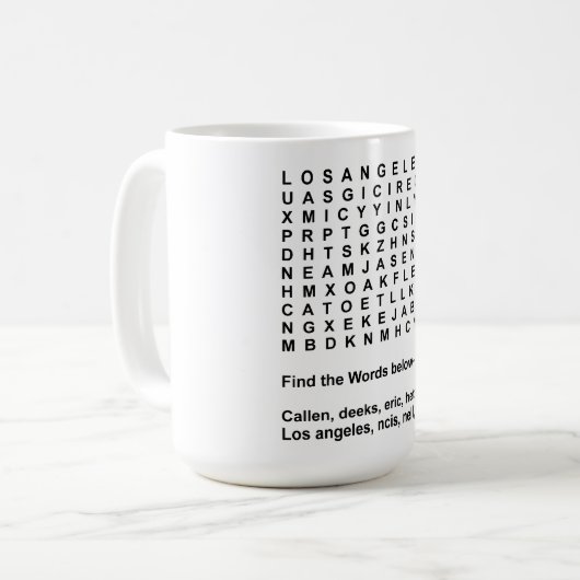 NCIS LA Puzzle Koffiemok (Voorkant links)