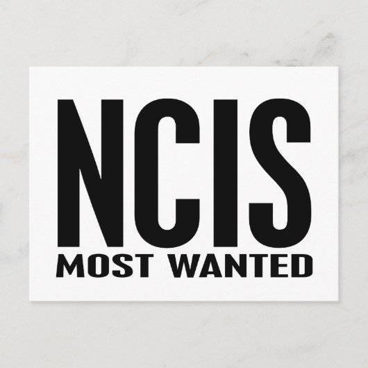 NCIS meest gezochte Briefkaart (Voorkant)