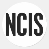 NCIS RONDE STICKER (Voorkant)