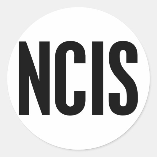 NCIS RONDE STICKER (Voorkant)