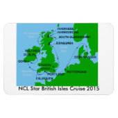 NCL Star British Isles Cruise 2015 Magneet (Horizontaal)