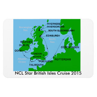 NCL Star British Isles Cruise 2015 Magneet