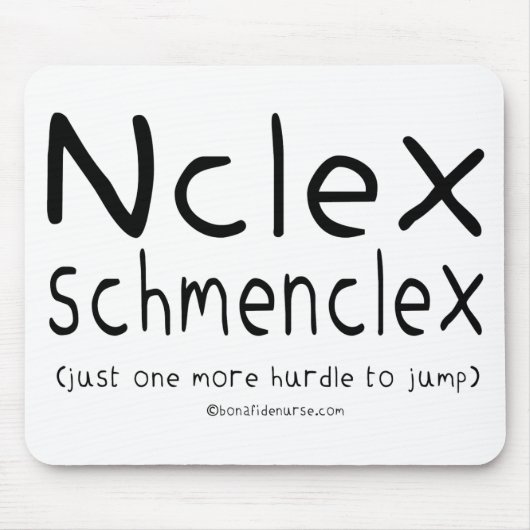 NCLEX Schmenclex-verpleegexamen Muismat (Voorkant)