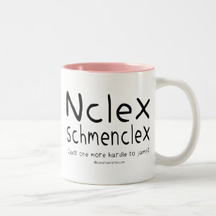 NCLEX Schmenclex-verpleegexamen Tweekleurige Koffiemok