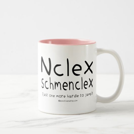 NCLEX Schmenclex-verpleegexamen Tweekleurige Koffiemok (Rechts)