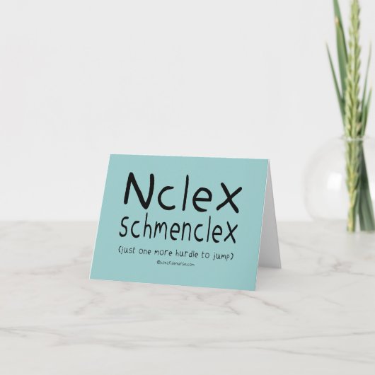 NCLEX Schmenclex Verpleegkundig examen Aankondiging (Voorkant)