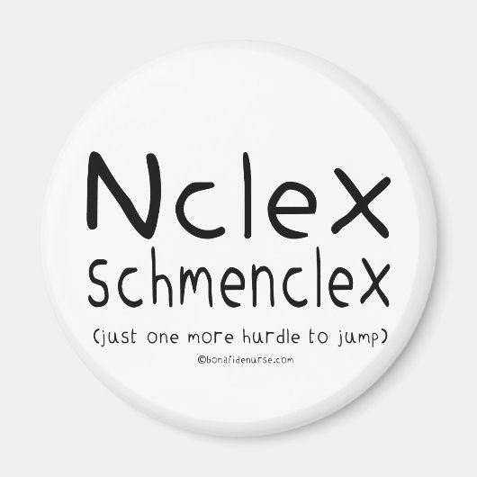 NCLEX Schmenclex Verpleegkundig examen Magneet (Voorkant)