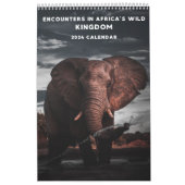 ncounters in Africa's Wild Kingdom, kalender 2024, (Hoes)